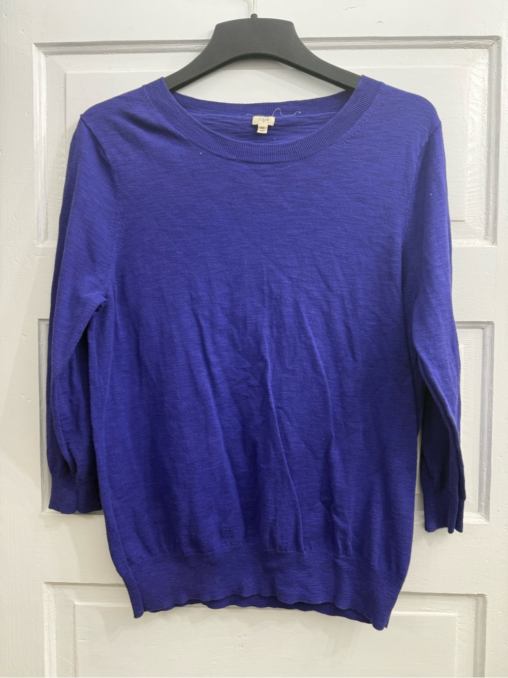 J. Crew Women's Long Sleeve Crewneck Sweater - Blue/Purple